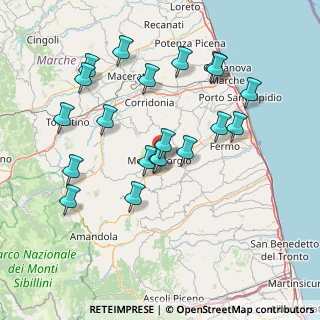 Mappa Via San Martino, 63833 Montegiorgio FM, Italia (15.4785)
