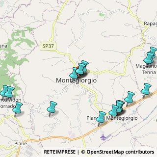 Mappa Via San Martino, 63833 Montegiorgio FM, Italia (2.686)