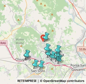 Mappa Via dell'Evangelista, 06131 Perugia PG, Italia (3.82667)