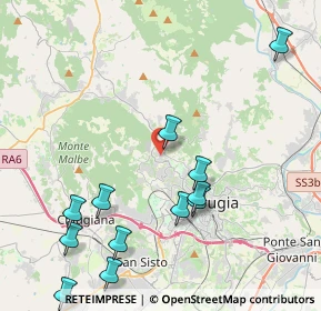 Mappa Via dell'Evangelista, 06131 Perugia PG, Italia (5.06833)