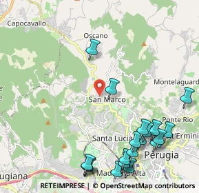Mappa Via dell'Evangelista, 06131 Perugia PG, Italia (2.88)