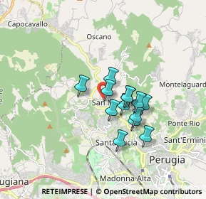 Mappa Via dell'Evangelista, 06131 Perugia PG, Italia (1.23538)