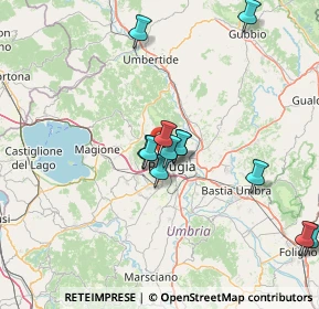 Mappa Via dell'Evangelista, 06131 Perugia PG, Italia (14.10583)