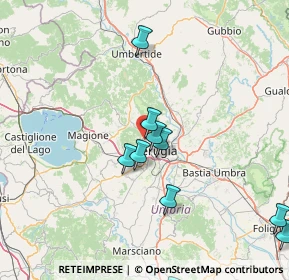 Mappa Via dell'Evangelista, 06131 Perugia PG, Italia (31.58833)