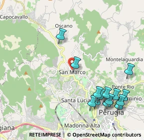 Mappa Strada Ponte d'Oddi, 06131 Perugia PG, Italia (2.58857)