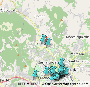 Mappa Strada Ponte d'Oddi, 06131 Perugia PG, Italia (2.982)