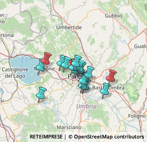 Mappa Strada Ponte d'Oddi, 06131 Perugia PG, Italia (9.00375)