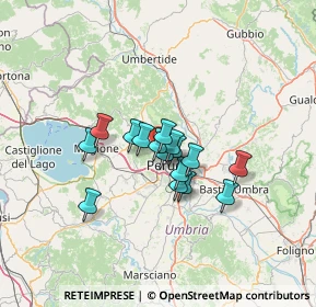 Mappa Strada Cimitero S. Marco, 06131 Perugia PG, Italia (9.00563)