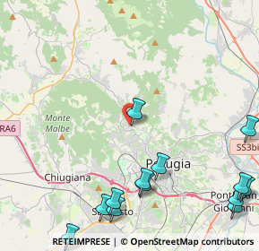 Mappa Strada Cimitero S. Marco, 06131 Perugia PG, Italia (6.24462)