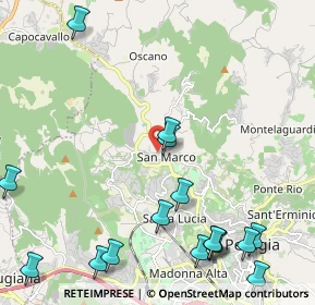 Mappa Strada Cimitero S. Marco, 06131 Perugia PG, Italia (2.96688)