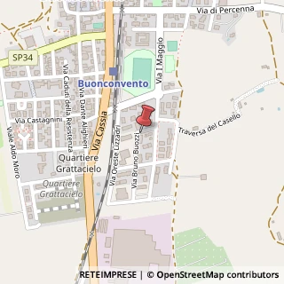 Mappa Via Bruno Buozzi, 5, 53022 Buonconvento, Siena (Toscana)