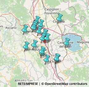 Mappa Via Roma, 53045 Montepulciano SI, Italia (11.156)