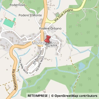 Mappa Piazza Sant'Agostino, 5, 53015 Monticiano, Siena (Toscana)