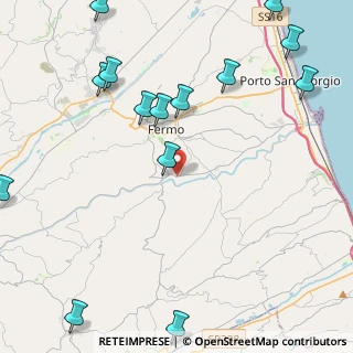 Mappa Contrada Ete, 63816 Fermo FM, Italia (6.15643)