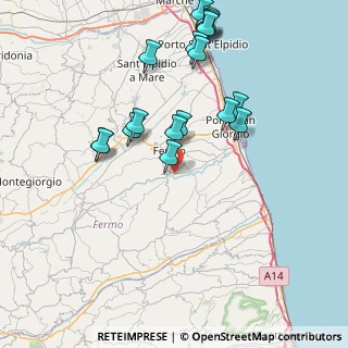Mappa Contrada Ete, 63816 Fermo FM, Italia (8.72222)