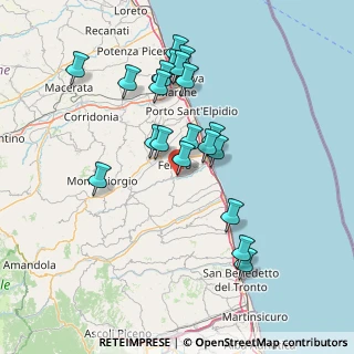 Mappa Contrada Ete, 63816 Fermo FM, Italia (14.4265)