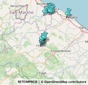 Mappa Via Ca' Gino, 61029 Urbino PU, Italia (13.57333)