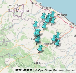 Mappa Via Ca' Gino, 61029 Urbino PU, Italia (11.148)