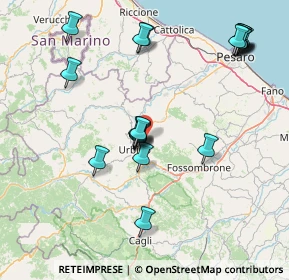 Mappa Via Ca' Gino, 61029 Urbino PU, Italia (17.4285)