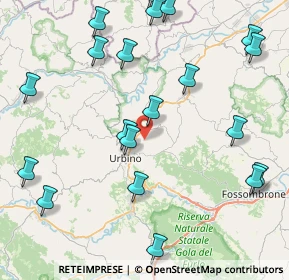 Mappa Via Ca' Gino, 61029 Urbino PU, Italia (10.6175)