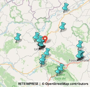 Mappa Via Ca' Gino, 61029 Urbino PU, Italia (8.046)