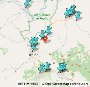 Mappa Via Ca' Gino, 61029 Urbino PU, Italia (4.84158)