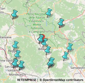 Mappa Unnamed Road, 52011 Bibbiena AR, Italia (19.536)