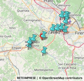 Mappa Via delle Macine, 50055 Lastra a Signa FI, Italia (7.09769)