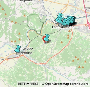 Mappa Via delle Macine, 50055 Lastra a Signa FI, Italia (4.70778)