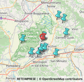 Mappa SP 6 Lucchese - Romana, 50054 Fucecchio FI, Italia (6.04917)