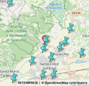 Mappa SP 6 Lucchese - Romana, 50054 Fucecchio FI, Italia (5.37538)