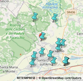 Mappa SP 6 Lucchese - Romana, 50054 Fucecchio FI, Italia (4.36)