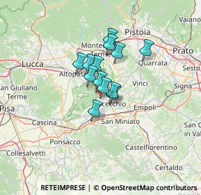 Mappa SP 6 Lucchese - Romana, 50054 Fucecchio FI, Italia (8.17154)