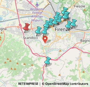 Mappa Via di San Quirichino, 50124 Firenze FI, Italia (3.84357)