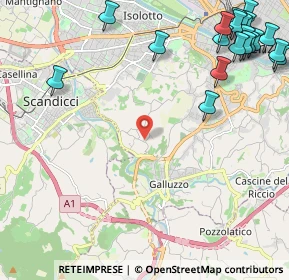 Mappa Via di San Quirichino, 50124 Firenze FI, Italia (3.345)