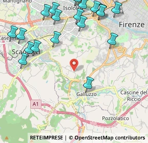 Mappa Via di San Quirichino, 50124 Firenze FI, Italia (2.8535)
