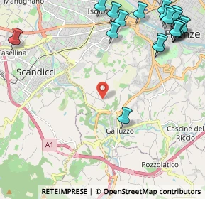 Mappa Via di San Quirichino, 50124 Firenze FI, Italia (3.266)