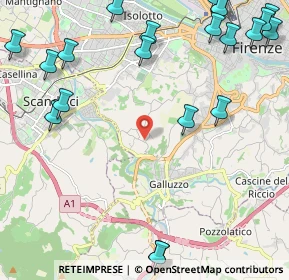 Mappa Via di San Quirichino, 50124 Firenze FI, Italia (3.219)