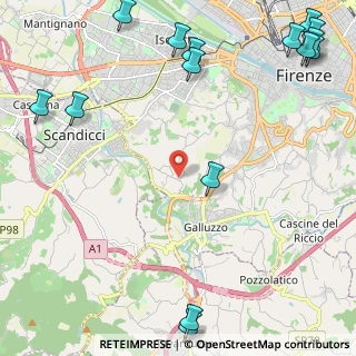 Mappa Via di San Quirichino, 50124 Firenze FI, Italia (3.54467)