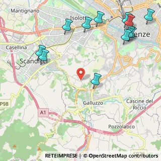 Mappa Via di San Quirichino, 50124 Firenze FI, Italia (3.005)