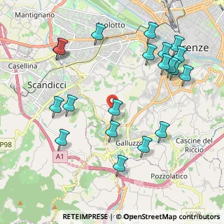 Mappa Via di San Quirichino, 50124 Firenze FI, Italia (2.4345)