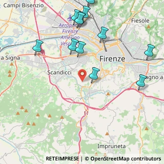 Mappa Via delle Bagnese, 50124 Firenze FI, Italia (5.46385)