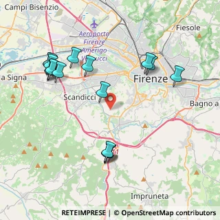 Mappa Via delle Bagnese, 50124 Firenze FI, Italia (4.62813)