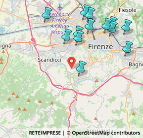 Mappa Via delle Bagnese, 50124 Firenze FI, Italia (4.68462)