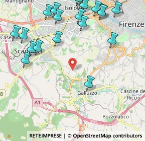 Mappa Via delle Bagnese, 50124 Firenze FI, Italia (2.829)