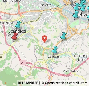Mappa Via delle Bagnese, 50124 Firenze FI, Italia (3.46455)