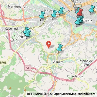 Mappa Via delle Bagnese, 50124 Firenze FI, Italia (3.05167)
