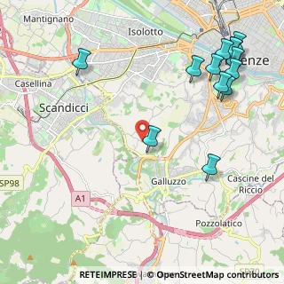 Mappa Via delle Bagnese, 50124 Firenze FI, Italia (2.86154)
