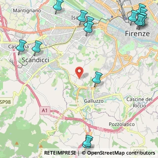 Mappa Via delle Bagnese, 50124 Firenze FI, Italia (3.58133)