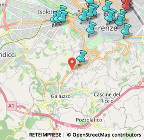 Mappa Via Bernardino Poccetti, 50124 Firenze FI, Italia (3.108)